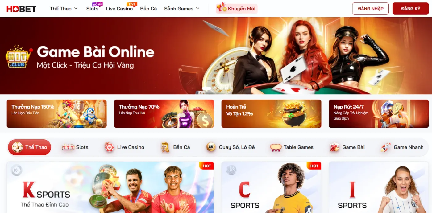 Đăng nhập tài khoản HDbet để rút tiền